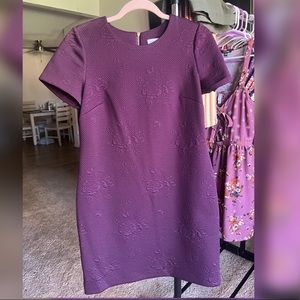 Short Sleeve Plum Dress